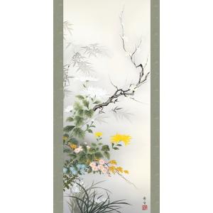 掛軸 (掛け軸) 年中掛け 四君子 北山歩生 ...の詳細画像1