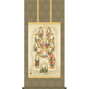掛け軸 松竹梅鶴亀 (浅野寿峰) 【掛軸】【一間床・半間床】【松竹梅鶴