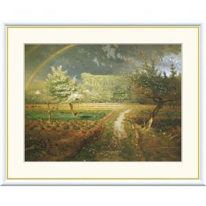 ミレー 落穂拾い （F6サイズ）（紐・フック付） 約横52×縦42cm