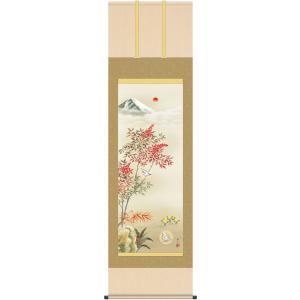 掛軸 (掛け軸) 年中掛け 四季趣彩 お得な4本セット 森山観月 尺三立 約