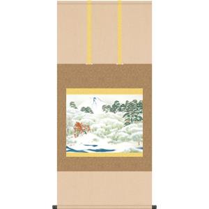 掛け軸 夫婦昇鯉 (仲田龍安) （掛軸小物なし） 【掛軸】 : 掛け軸