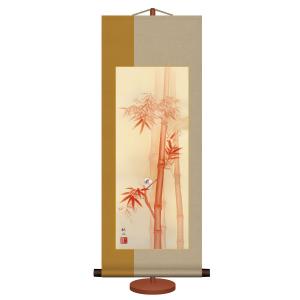 掛け軸 掛軸 赤富士 稲垣雅彦 (真作・新品) 尺八横 : 掛け軸の専門店