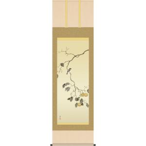 掛軸 掛け軸 本格ミニ掛軸 菱田春草 花あやめ 約横28cm×縦90cm ミニ