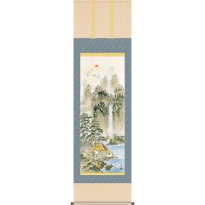 掛軸 (掛け軸) 蓬莱七福四神図 石田芳園(尺三...の商品画像