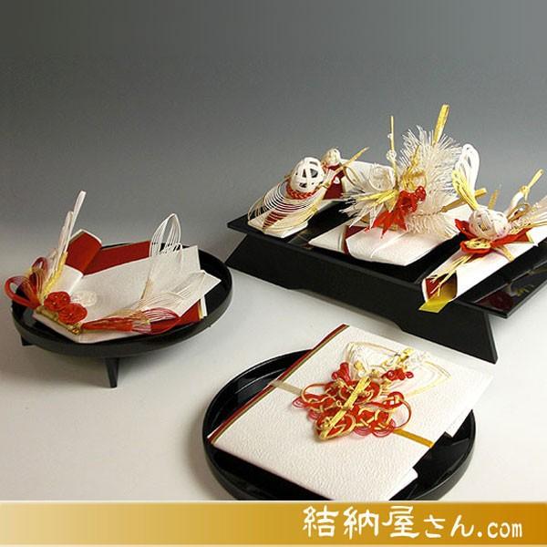 結納 略式結納品 わたゆき黒塗台アレンジセット（毛せん・目録・指輪飾り台付）