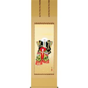 端午の節句掛軸 (掛け軸) 桃太郎 美原如舟 （尺幅(短)）約横31×縦90cm