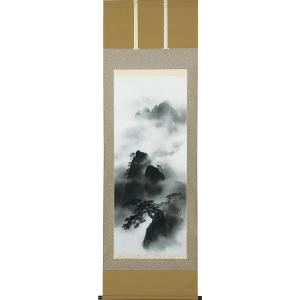 掛け軸 掛軸 彩色山水 川村和香 （真作・新品） : 掛け軸の専門店 香遊