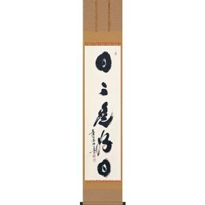 掛軸 (掛け軸) 茶掛け 日々是好日 小林太玄 尺幅立 約横30cm×縦185cm p9703 茶道...