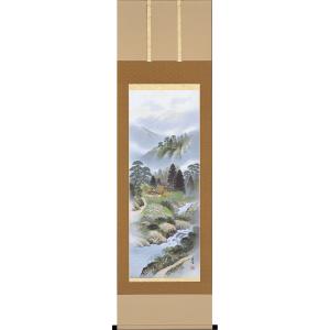 菱田春草 掛け軸 柿に猫 【掛軸】【一間床・半間床】【秋】 : 掛け軸