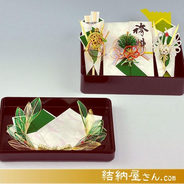 (結納返し)  略式結納品 クレマチスアレンジセット１（記念品飾り付）（風呂敷付(３幅無地)）