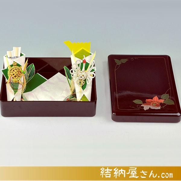 (結納返し)  記念品メインの結納品 クレマチス記念品セット（風呂敷付(３幅・無地)）