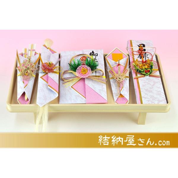 (結納返し)  関東式結納品 関東式スイートピーセット 5点（毛せん付）