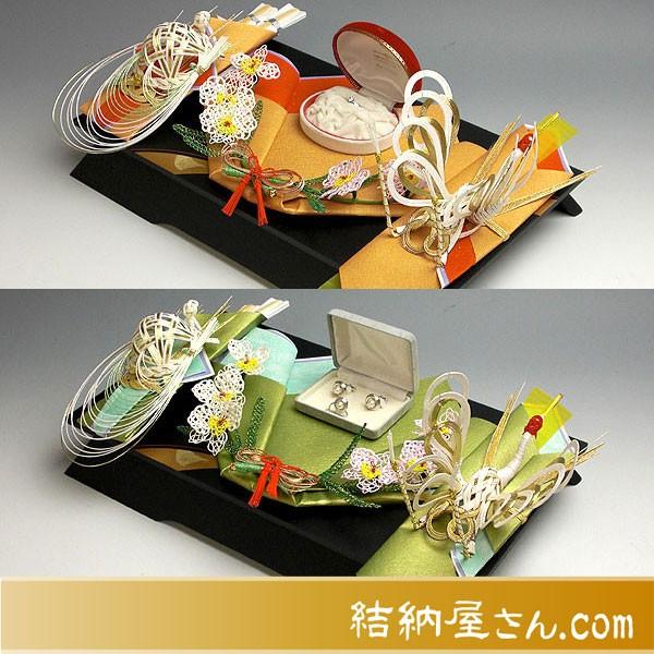 結納 記念品メインの結納品の同時交換 美雪指輪同時交換セット（毛せん付）