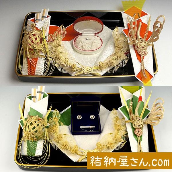 結納 記念品メインの結納品の同時交換 パール指輪セット２（手渡しタイプ）