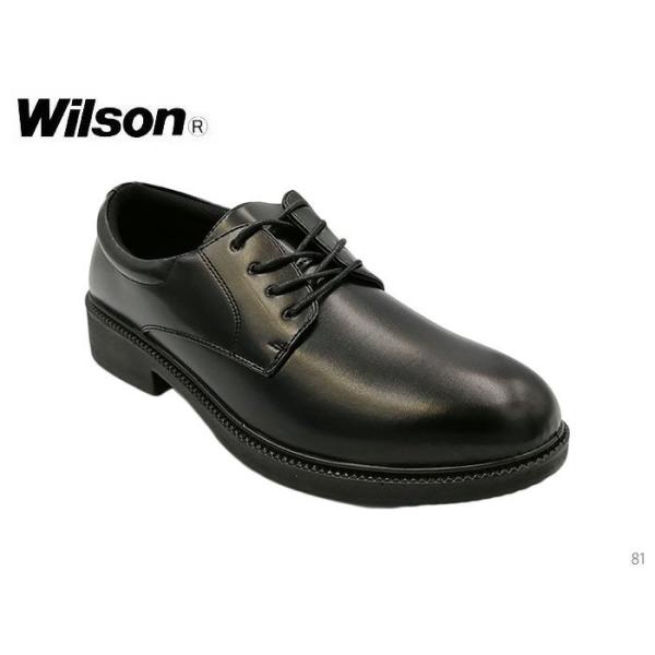 Wilson ウィルソン 81 黒 メンズ ビジネスシューズ 紳士靴 ヒモ
