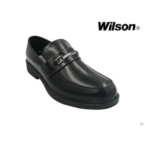 Wilson ウィルソン 87 黒 メンズ ビジネスシューズ 紳士 靴 ビット スリッポン ローファ...