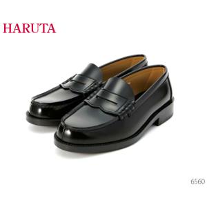 HARUTA 6560 コインローファー ブラック メンズ 4E ハルタ 靴