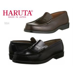 HARUTA（ハルタ） メンズ 本革 ローファー 9064 幅広 4E ブラック