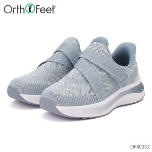 オーソフィート Orthofeet ナヤ NAYA スニーカー ハンズフリー OF80052 ブルー 2E 3E 幅広 ミディアム ワイド テキスタイル レディース シューズ 靴