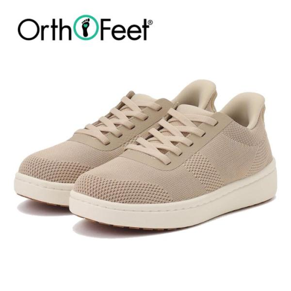 オーソフィート Orthofeet ワンダー WANDER ベージュ ニット テキスタイル スニーカ...