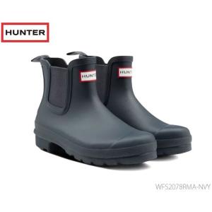 ハンター HUNTER レディース オリジナル チェルシーブーツ：ネイビー  国内正規品  Original Chelsea Boots WFS2078RMA-NVY｜yuirindou92