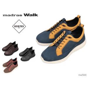 マドラス 製 ウォーク Walk MW7600 メンズ 全天候快適 レザースニーカー 靴 幅広 3E...