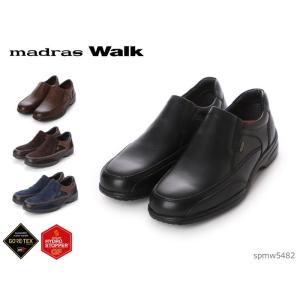 マドラスウォーク madras Walk カジュアルシューズ スリッポン 防水 ゴアテックス 幅広 ...