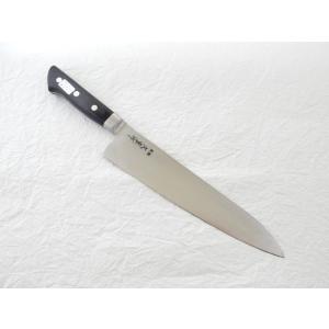 有次 特製 全鋼 日本鋼(SK鋼) ハガネ 牛刀 24cm 研ぎ済み 京都 包丁 源 光金作 日本鋼 ハガネ 全鋼 牛刀 業務用包丁 240mm 24cm 錆びます