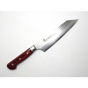 黒崎 優 風神【FUJIN】 牛刀210 VG10鋼 ダマスカス鋼 紫檀八角柄 : 極