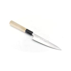 ★新品送料込青紙スーパー和包丁和式牛刀包丁240mm八寸水牛白八角柄両刃仕様 翁流 黒打槌目 青紙スーパー 牛刀 刃渡り240mm ステンレス本割込み 朴