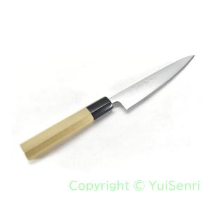 義弘《青紙スーパー》和ペティ150 mm【八角水牛柄】