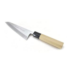 堺孝行 堺菊孝（堺孝行）改良霞研 黄鋼 出刃 180 mm 【朴・PC柄】 : 唯