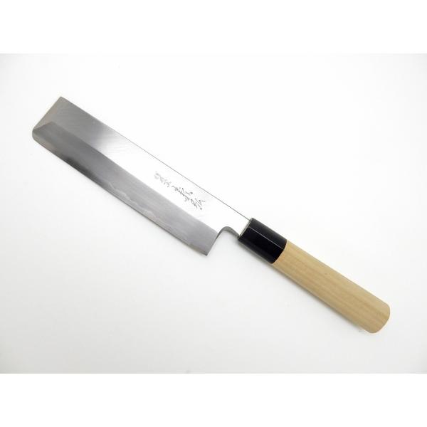 【左利き用】義弘《上作シリーズ》安来鋼白2号江戸形薄刃 180 mm【水牛柄】