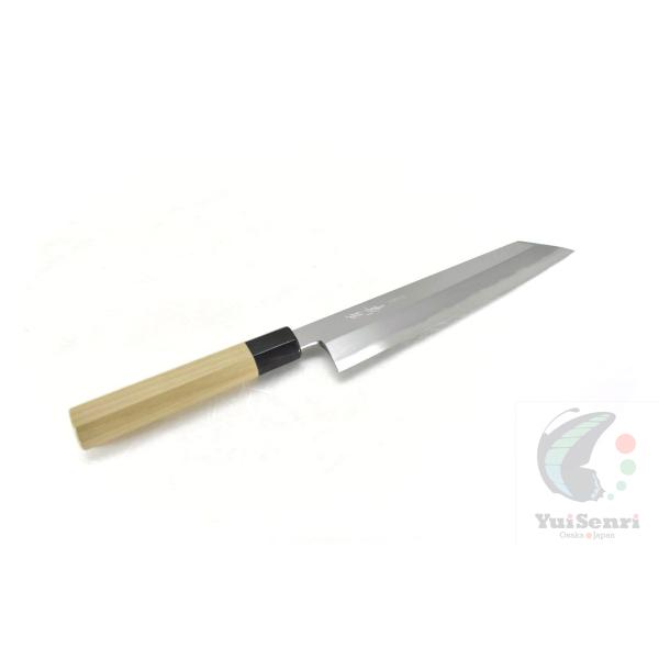 義弘《上作シリーズ》安来鋼白2号　切付庖丁 240 mm 【水牛八角柄】