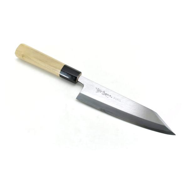 義弘《上作シリーズ》安来鋼白2号　切付出刃 180 mm 【水牛八角柄】