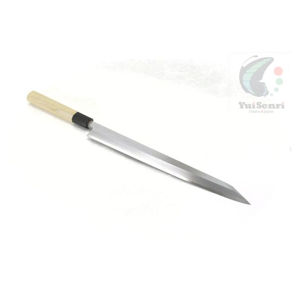 義弘《上作シリーズ》安来鋼白2号　切付柳刃 300 mm 【水牛八角柄】