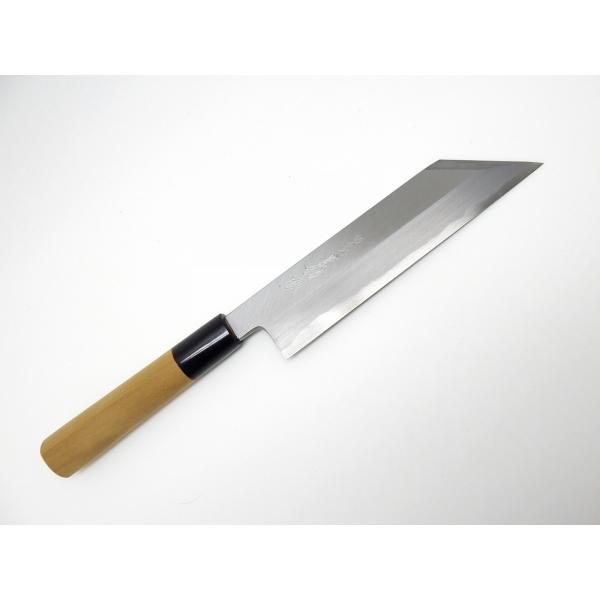 義弘《上作シリーズ》安来鋼白2号　むき物庖丁 180 mm【水牛柄】