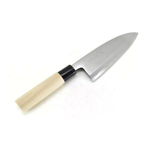 堺孝行 堺菊孝（堺孝行）改良霞研 黄鋼 出刃 150 mm 【朴・PC柄】 : 唯