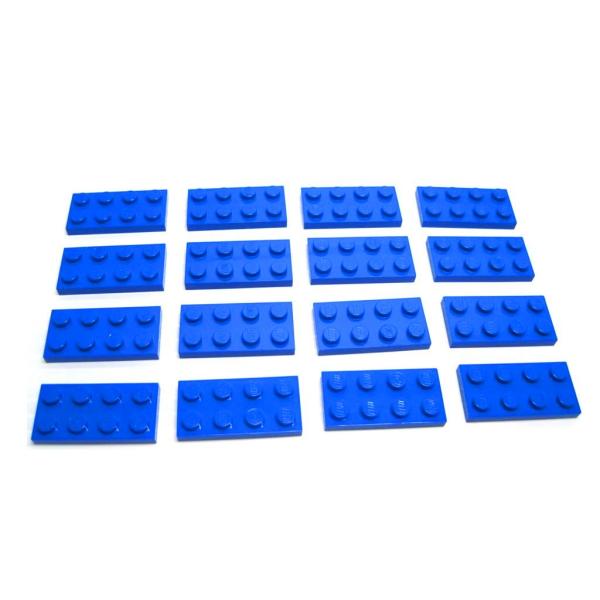レゴ★未使用！青色の２×４プレート１６点セット