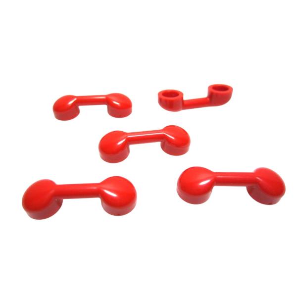 レゴ★未使用！かわいい受話器５点セット（赤色）