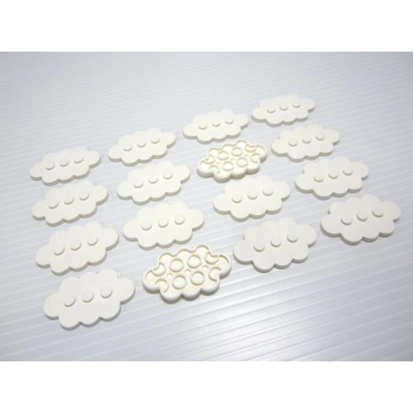 レゴ★未使用！マリオシリーズのかわいい雲形プレート１６点（白色）