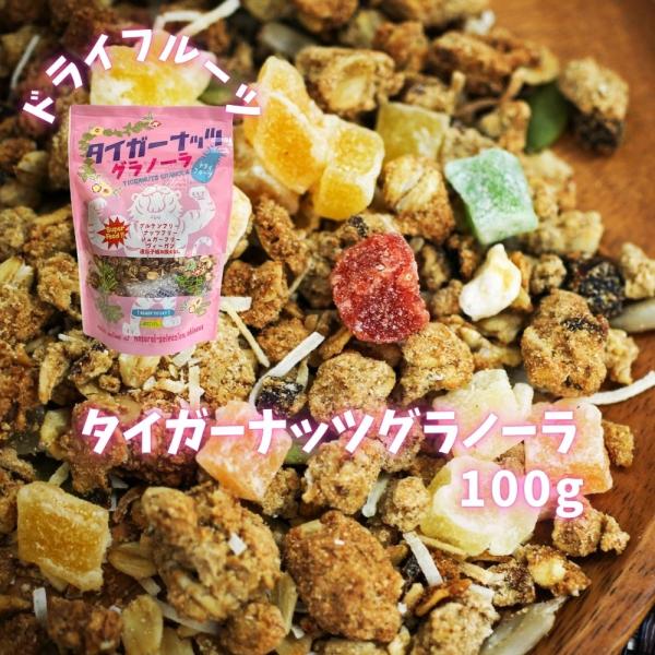 スーパーフード タイガーナッツグラノーラ(ドライフルーツ)100g (国産 グルテンフリー)