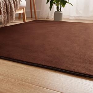 Bedsureラグマット厚手 130x185cmオールシーズンブラウン おしゃれ夏