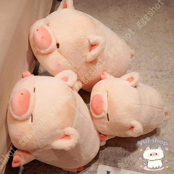 ぬいぐるみ ぶた ねむねむ クッション 柔らかい 心地いい 癒しグッズ かわいい PIG 添い寝枕 ...