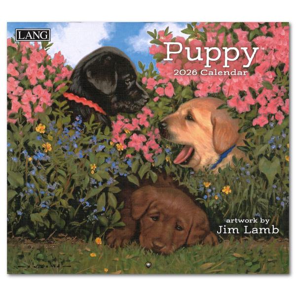 2026年 LANG ラージカレンダー(輸入版) PUPPY 子犬たち 30.5×34cm 壁掛け ...