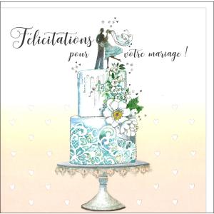 グリーティングカード 結婚祝い イチジクのウェディングケーキ 結婚式