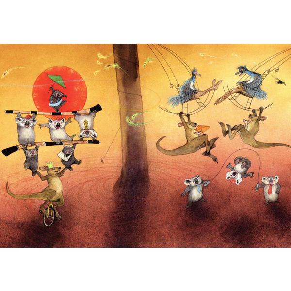 ポストカード 絵本 イラスト イングリット＆ディーター・シューベルト Opvrolijkvogelt...