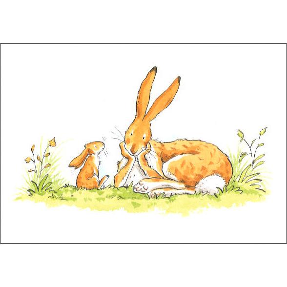 ポストカード 絵本 アニタ・ジェラーム どんなにきみがすきだかあててごらん 105×150mm 名画...