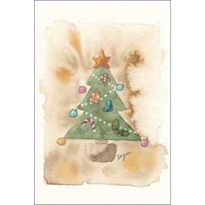 ポストカード クリスマス marron125 アンティーククリスマス 100×150mm ツリー オ...