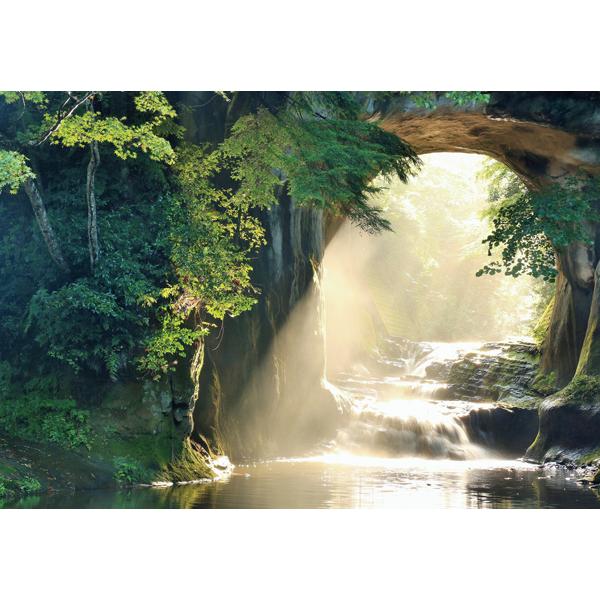 ポストカード カラー写真 日本風景シリーズ 君津市 濃溝の滝 105×150mm 観光地 名所 メッ...